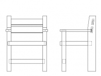 ミニチュア椅子(17-01)木取り