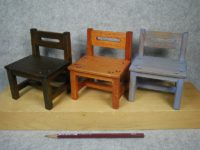 ミニチュア椅子(17-02)３脚が完成しました